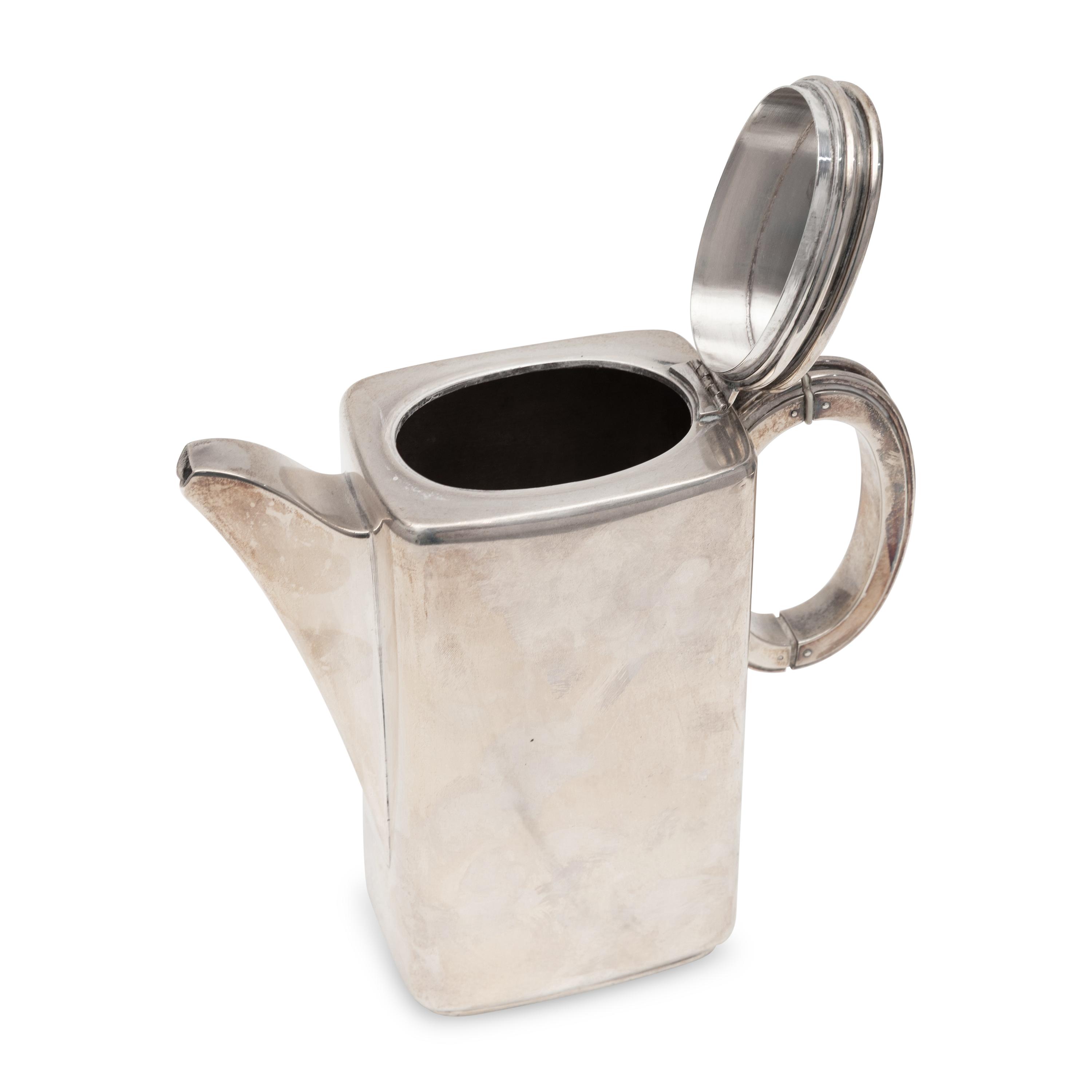A Danish Silver Three-Piece Coffee Service