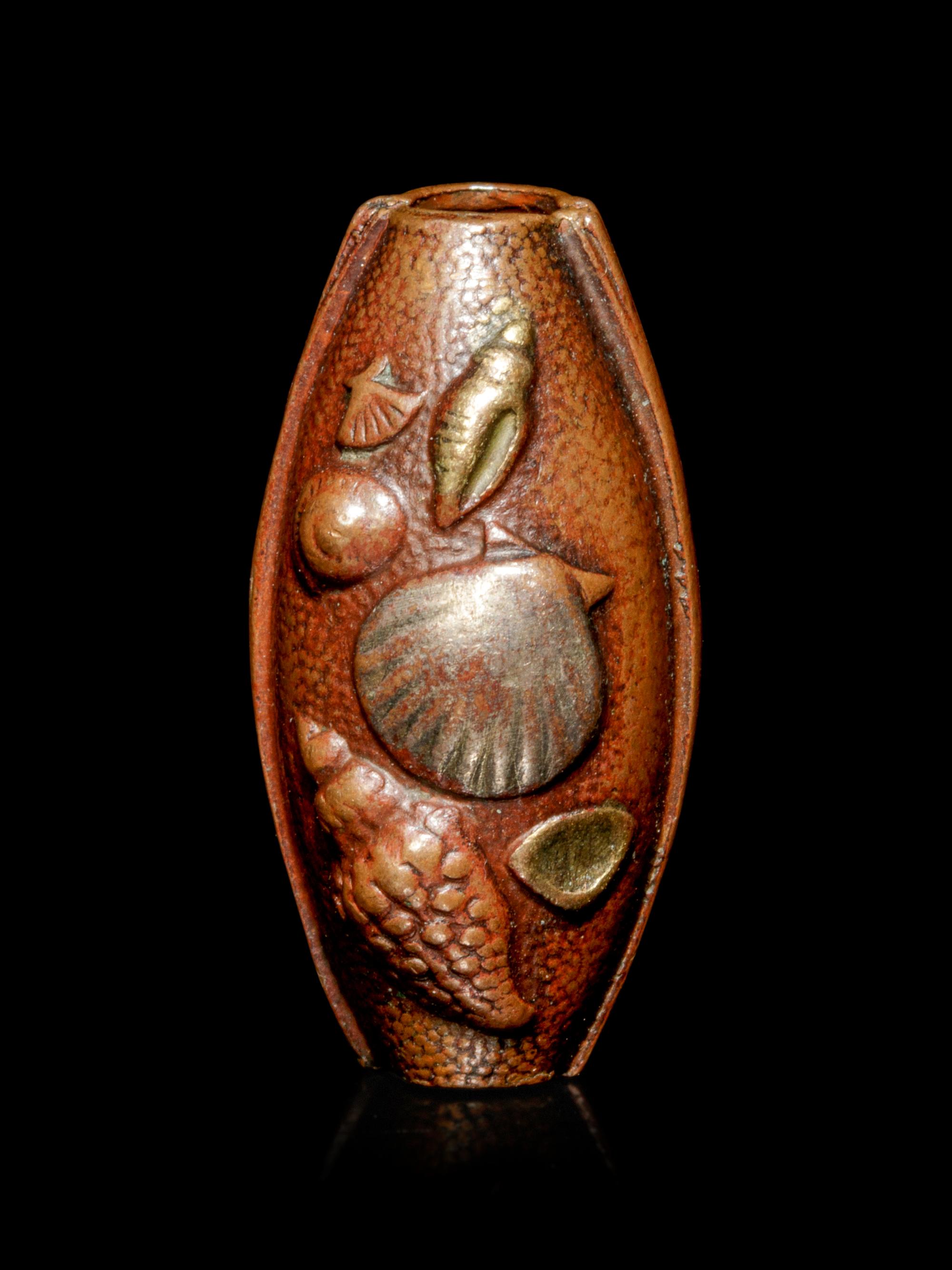 A Mixed Metal Bead-Form Ojime