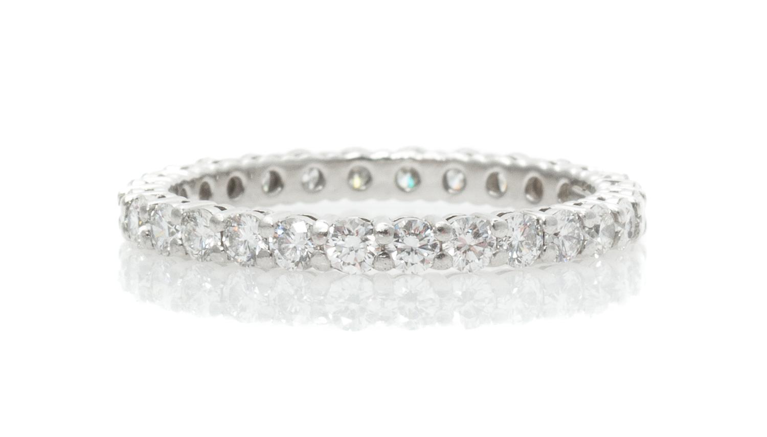 A Platinum and Diamond Eternity Band, Tiffany & Co., 1.50 dwts.