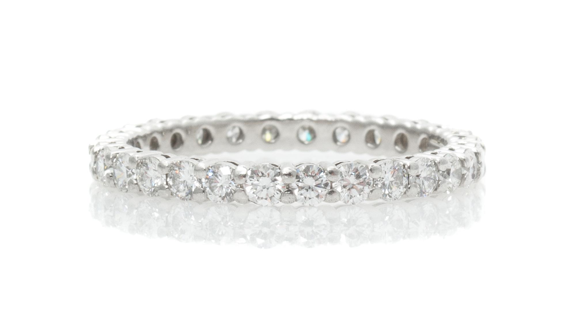 A Platinum and Diamond Eternity Band, Tiffany & Co., 1.50 dwts.