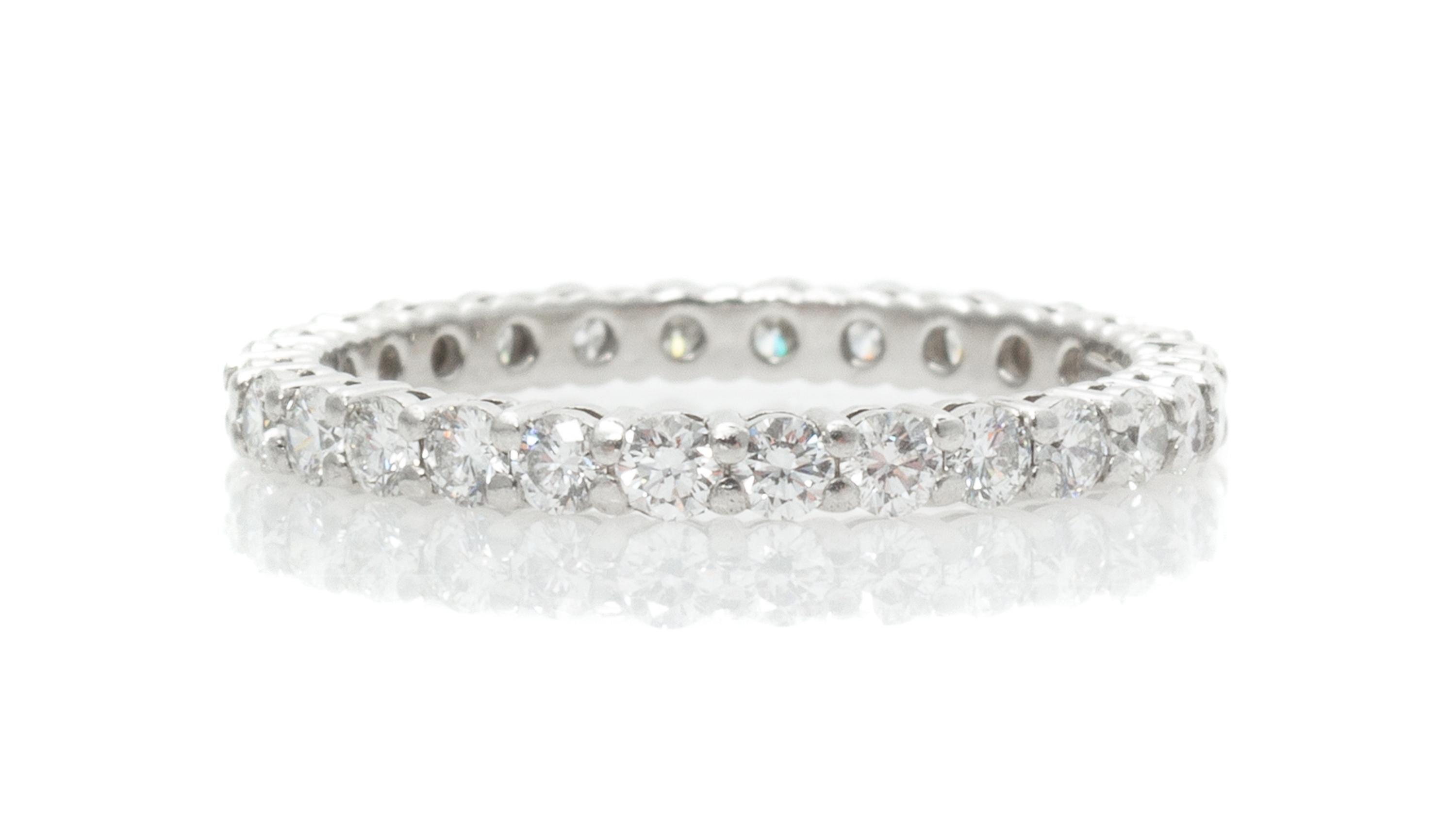 A Platinum and Diamond Eternity Band, Tiffany & Co., 1.50 dwts.