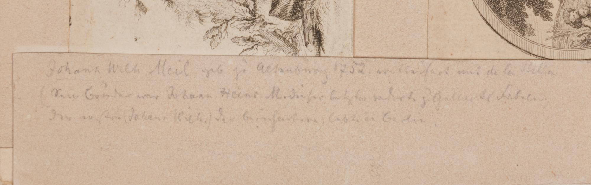 Johann Wilhelm Meil (German, 1733-1805); Two Untitled Etchings