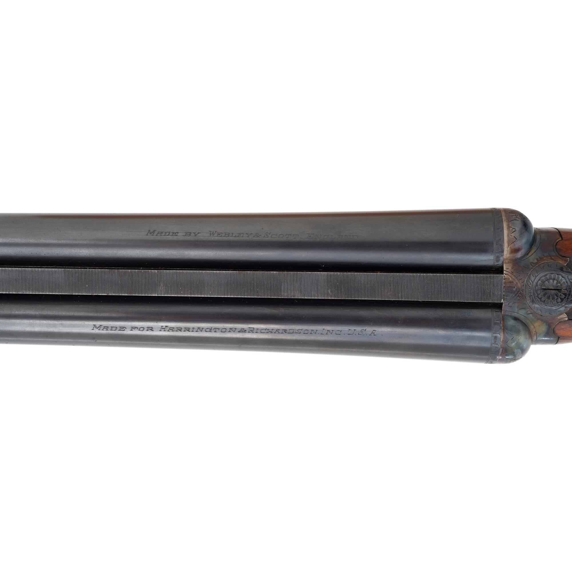 *Webley & Scott Boxlock 12 Gauge SxS Shotgun Retail Marked by Harrington & Richardson