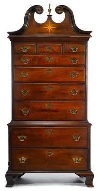 Chippendale walnut chest-on-chest philadelphia, pa, circa 1775