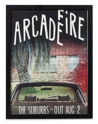 An Arcade Fire: The Suburbs Promotional Poster 17 x 13 1/4 inches.
