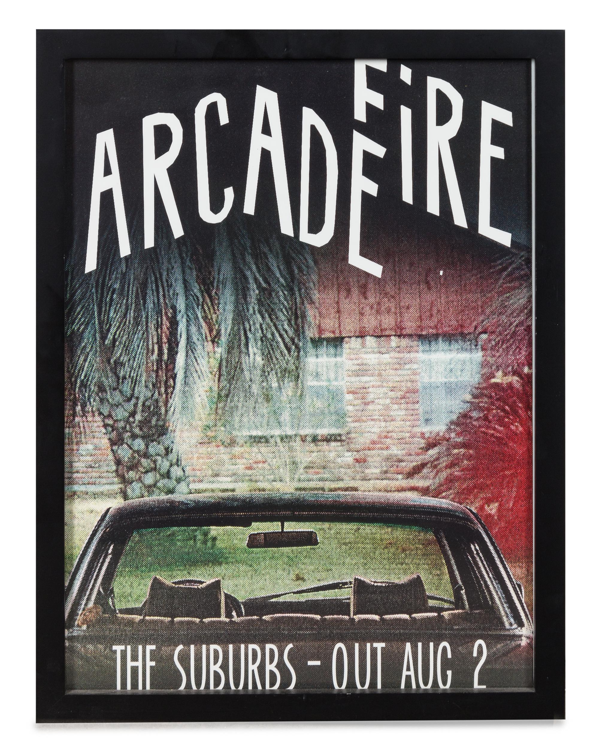 An Arcade Fire: The Suburbs Promotional Poster 17 x 13 1/4 inches.