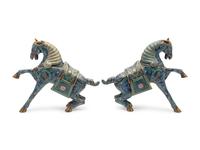 Four Chinese Cloisonné Enamel Animal Form Vessels