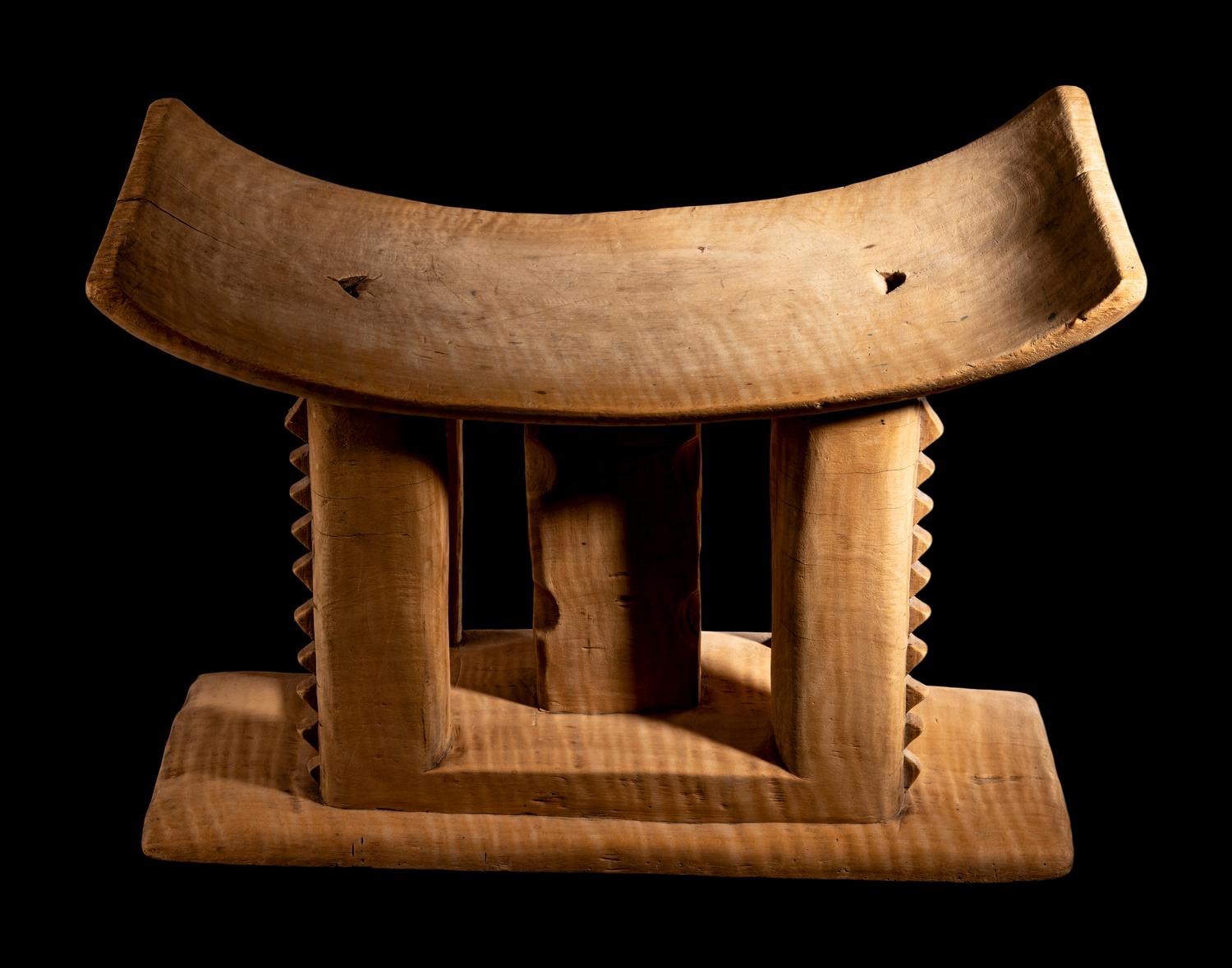 Three Ashanti Wood Stools