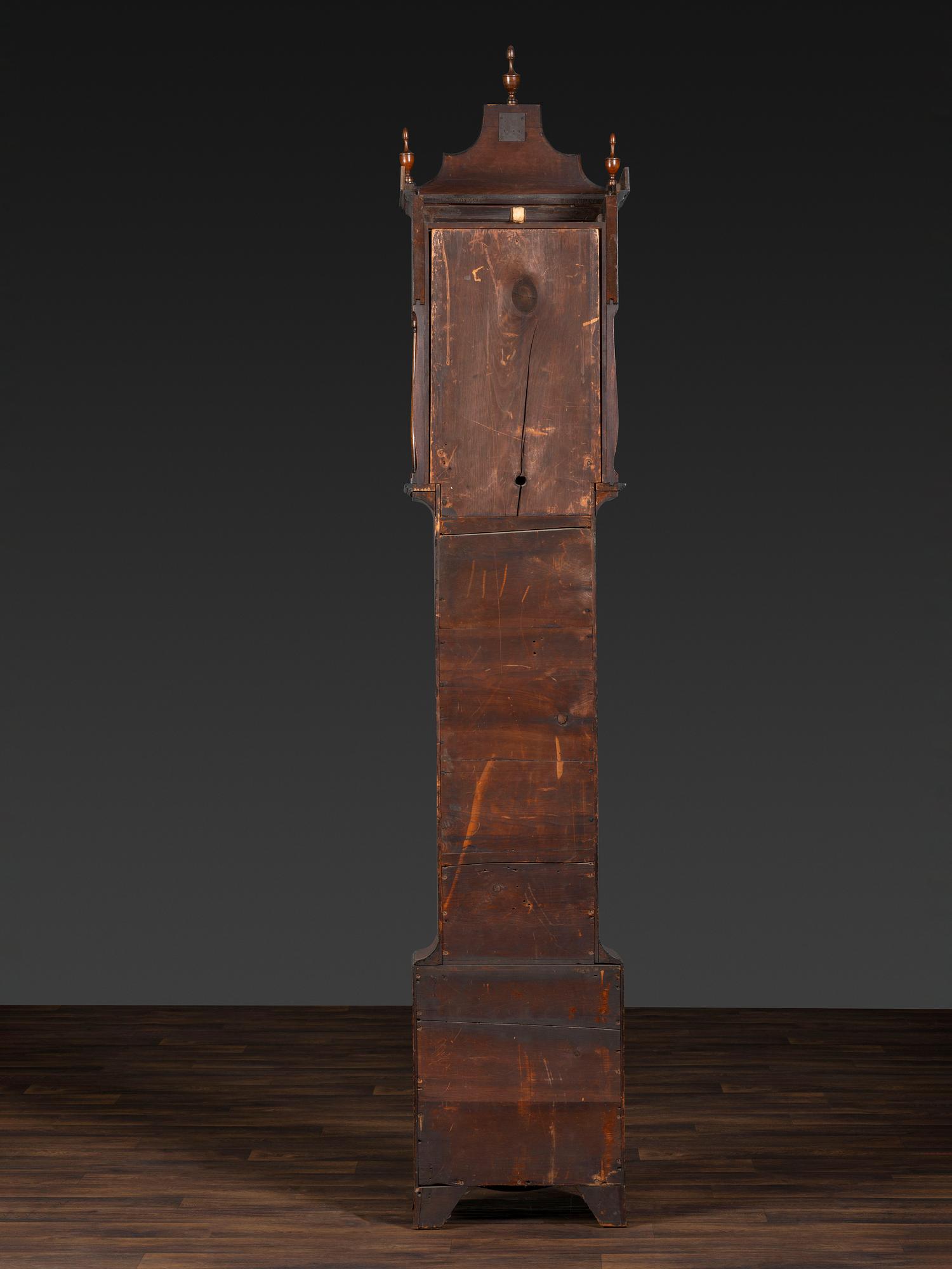 A Federal Inlaid Mahogany Tall Case Clock
