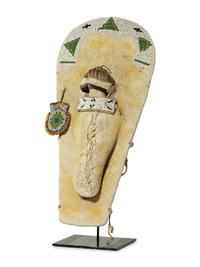 Ute Beaded Hide Doll Cradle