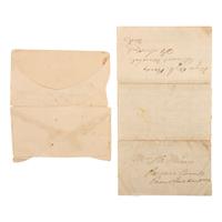 [CIVIL WAR]. A group of Civil War letters and ephemera representing multiple soldiers, a war-date governor, and including Andersonville POW letter from Private Samuel W. Armington (1837-1913), Co. D, Massachusetts 15th Infantry.
