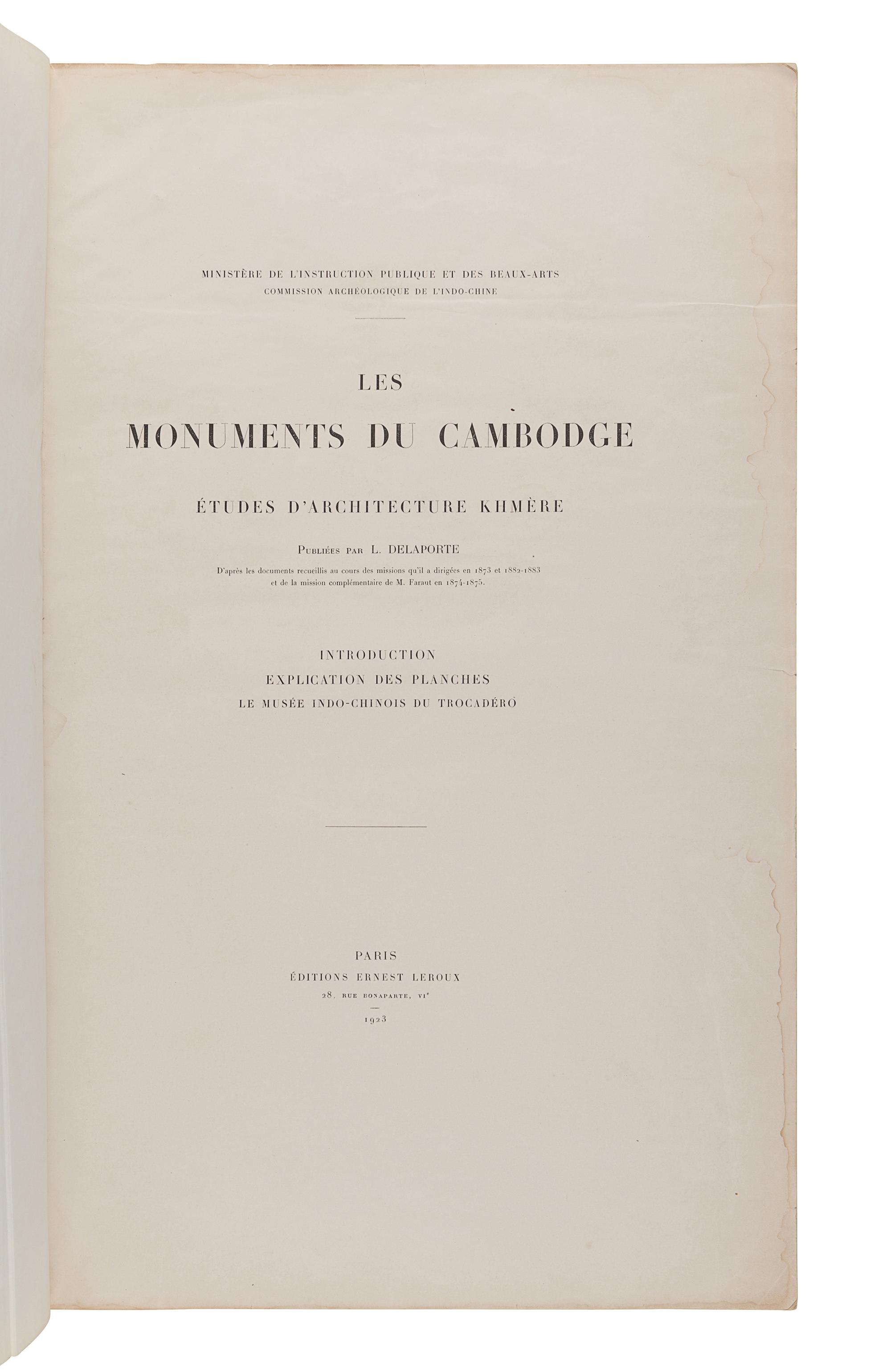 [INDIAN & SOUTHEAST ASIAN ART]. A group of 8 works in 10 volumes, including: