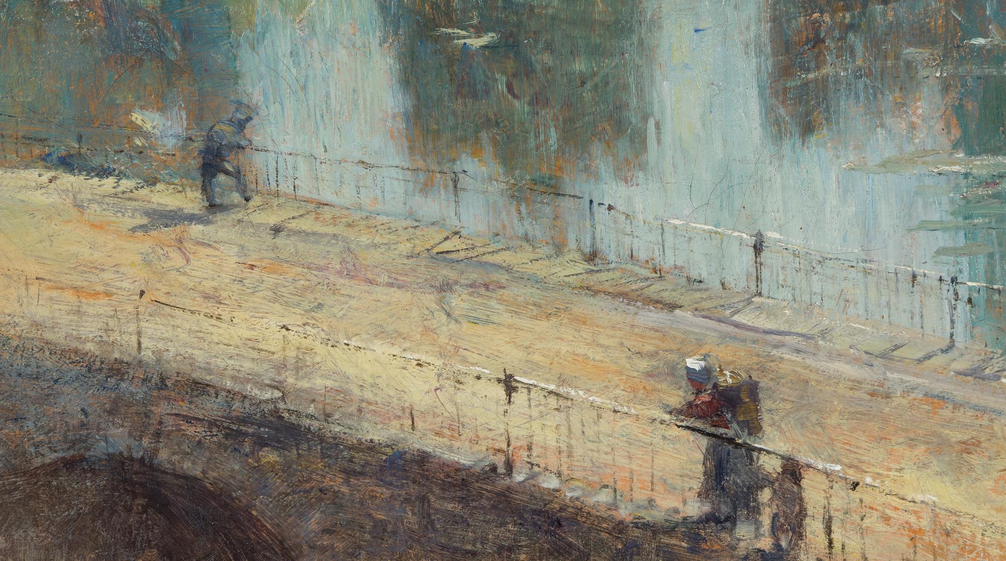 Figures on a Normandy Bridge