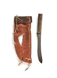 Assiniboine Knife Sheath, with Knife