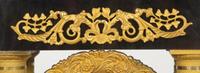 A Charles X Gilt Bronze Mounted Ebonized Portico Clock