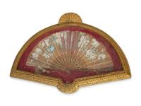 Five French Painted Fans in Giltwood Frames — 18TH/19TH CENTURY