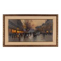 Edouard Léon Cortès (French, 1882-1969) — Boulevard de Madeleine le Soir