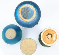 Four American Arts and Crafts Pottery Vases
