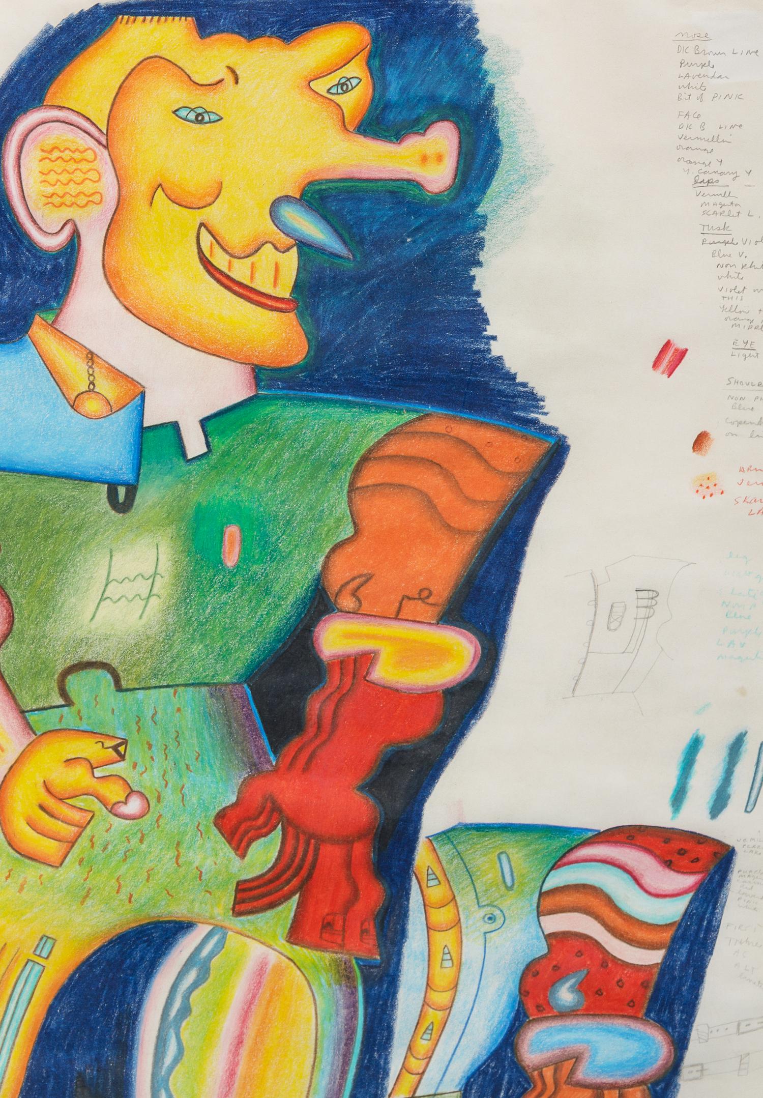 Study for Tuskarama Nails One Down, c. 1986