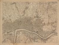 ROCQUE, John (circa 1709-1762) and Richard PARR. A single sheet from An Exact Survey of the City's of London Westminster ye Borough of Southwark . London, 29 April 1746.