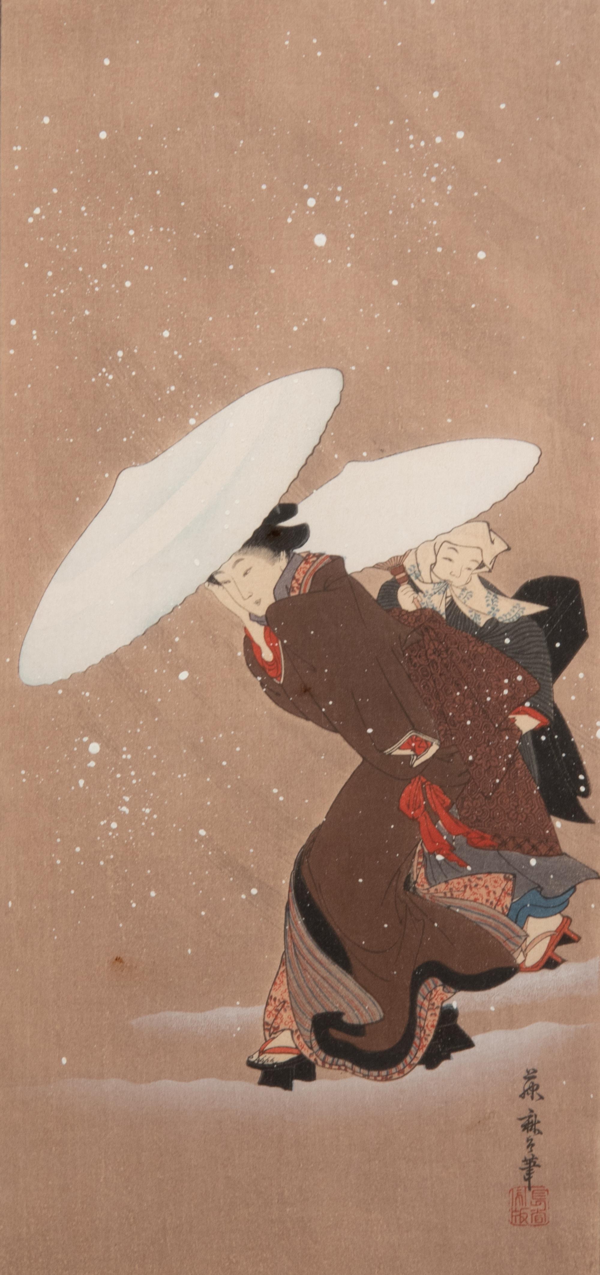 A Group of Six Japanese Woodblock Prints