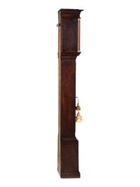 A George III Oak and Walnut Tall Case Clock