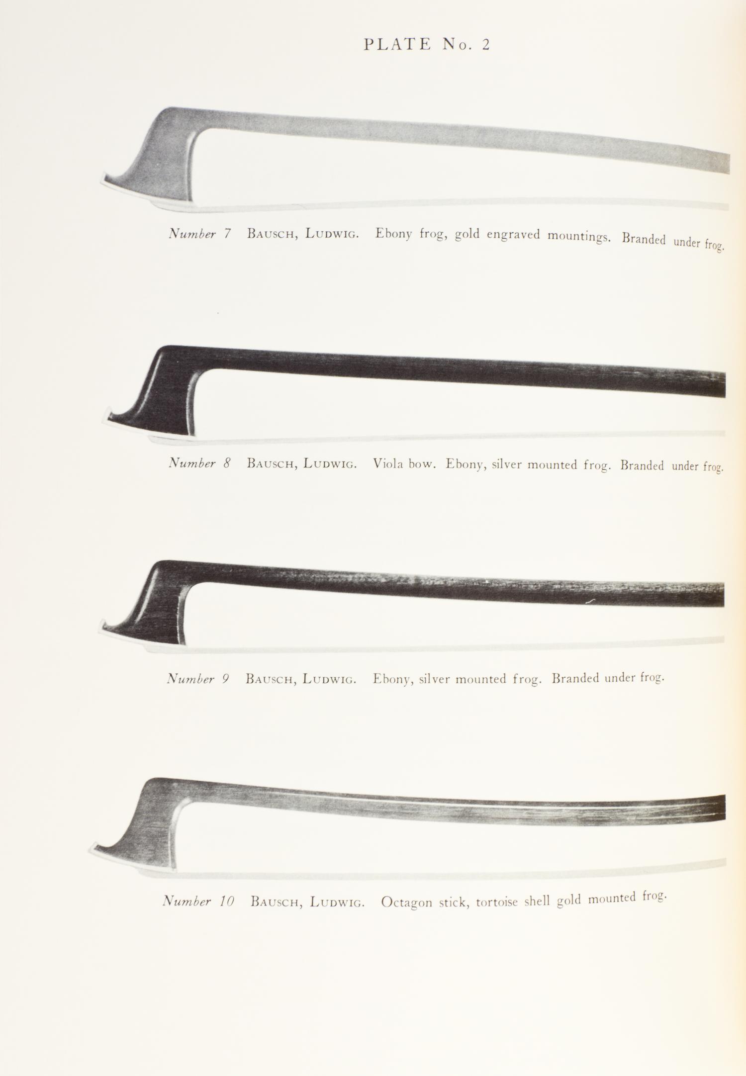 (MUSIC) RODA, JOSEPH. Bows for Musical Instruments of the Violin Family. Chicago, 1959. First printing, Limited ed., Inscribed by Roda.