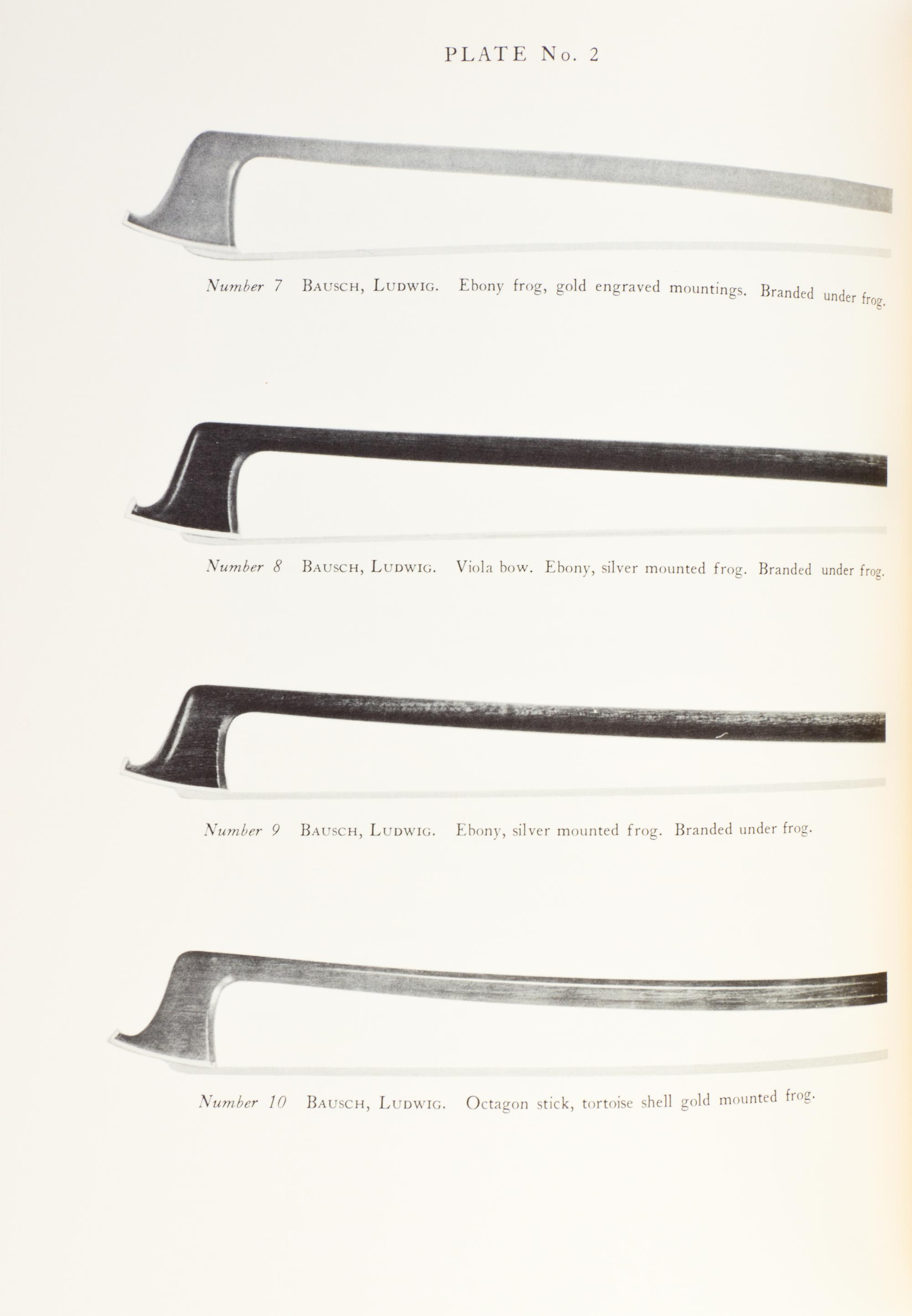 (MUSIC) RODA, JOSEPH. Bows for Musical Instruments of the Violin Family. Chicago, 1959. First printing, Limited ed., Inscribed by Roda.