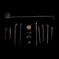 Fourteen Greco-Roman Bronze Utilitarian Objects