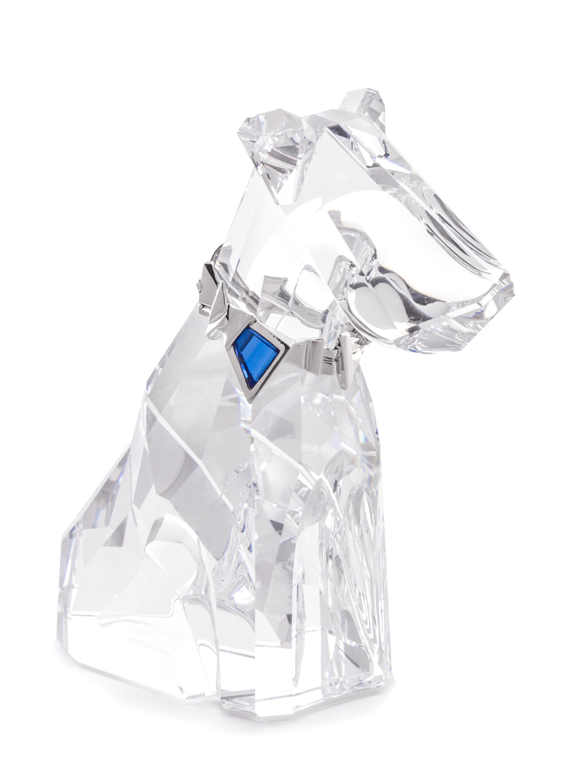 A Swarovski Model of a Dog Height 4 1/2 inches.