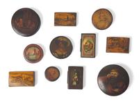 A Collection of English Snuff and Patch Boxes