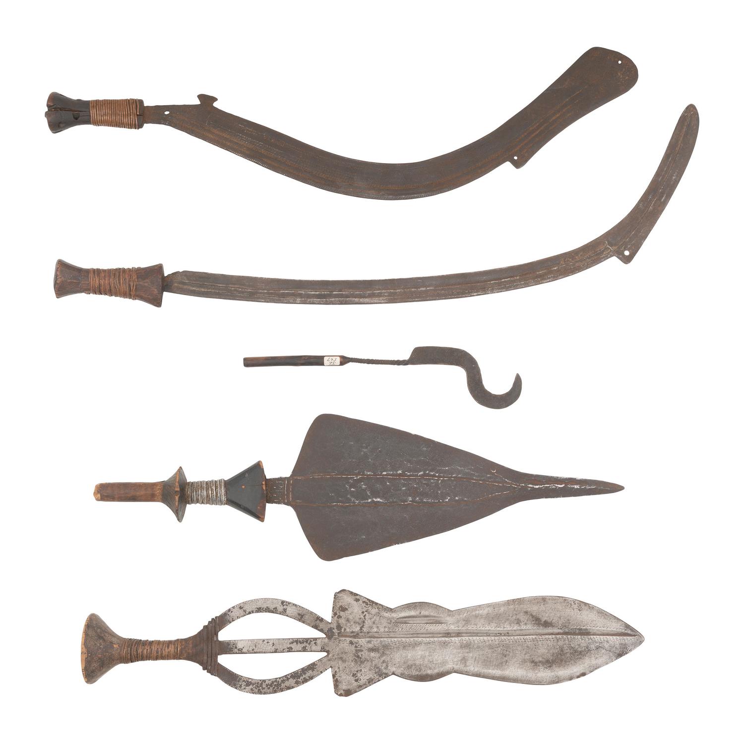 Five African Edged Weapons