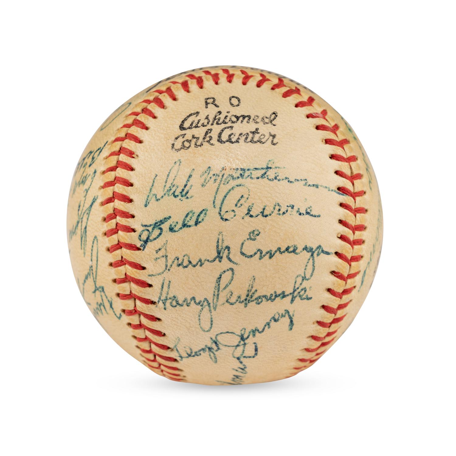 A 1956 Tulsa Oilers Team Signed Autograph Baseball