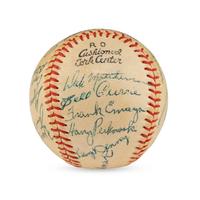 A 1956 Tulsa Oilers Team Signed Autograph Baseball