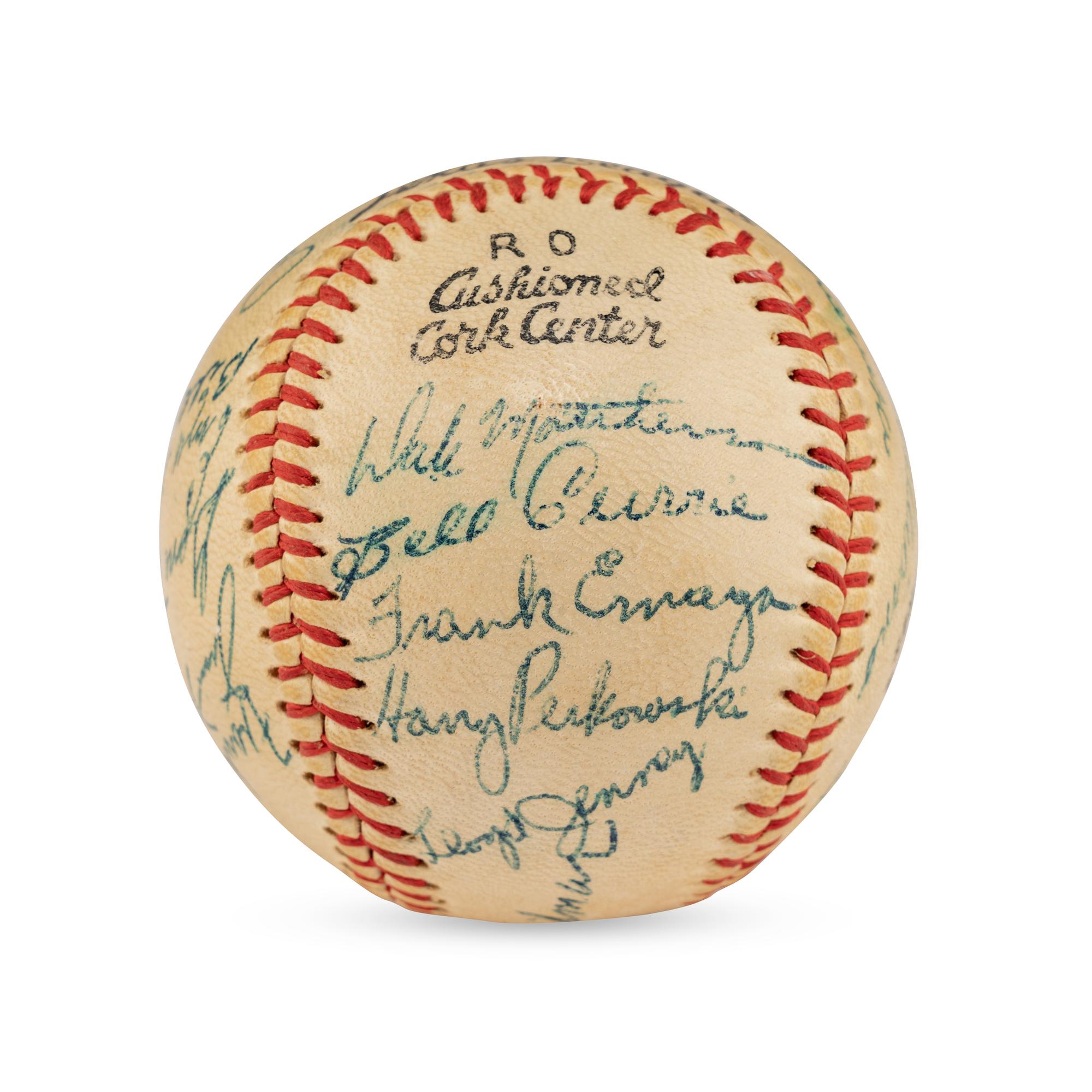 A 1956 Tulsa Oilers Team Signed Autograph Baseball
