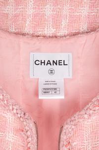 Chanel Pink and White Tweed Jacket, 2000s