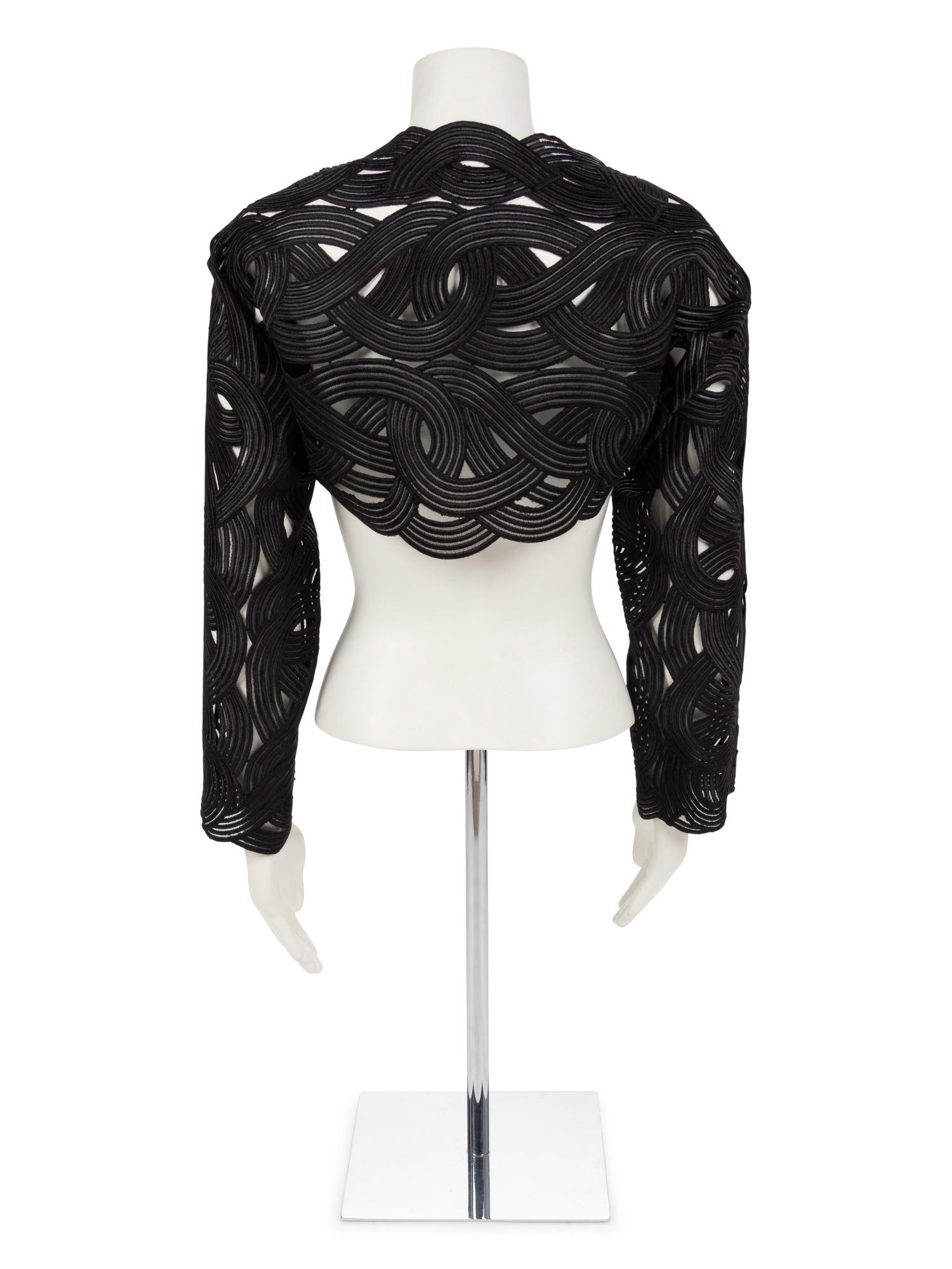 Geoffrey Been Black 'Ribbon' Bolero, 1990s