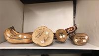 Collection of Hopi Katsinas, Including Ewiro by Darmon Kootswatewa