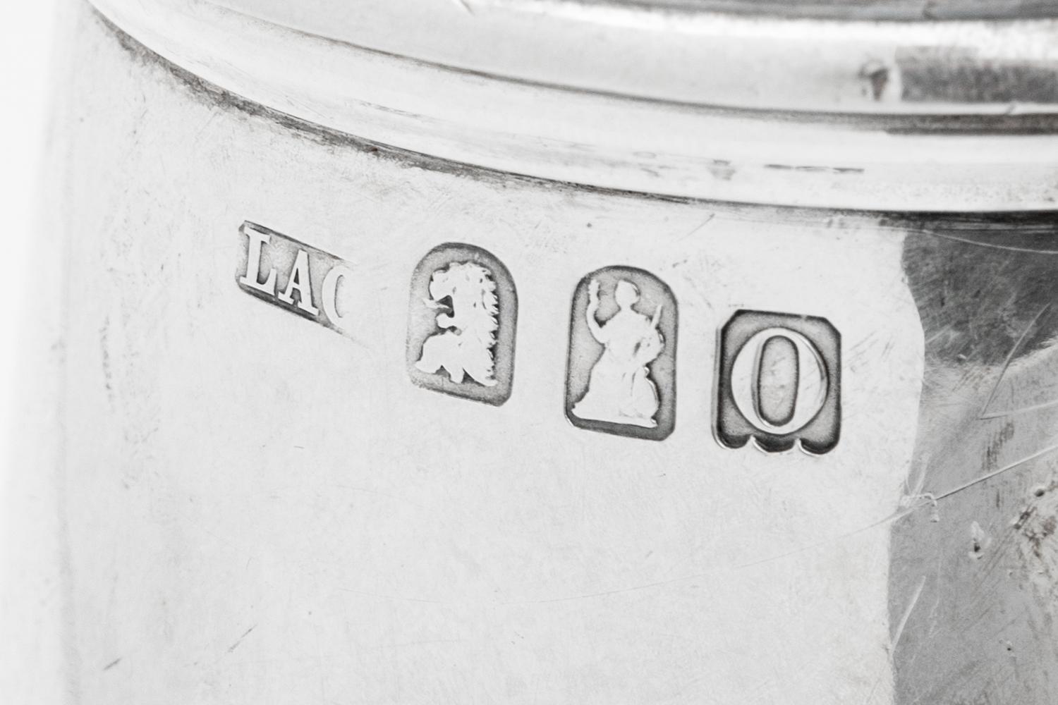 A Pair of English Britannia Silver Coffee Pots