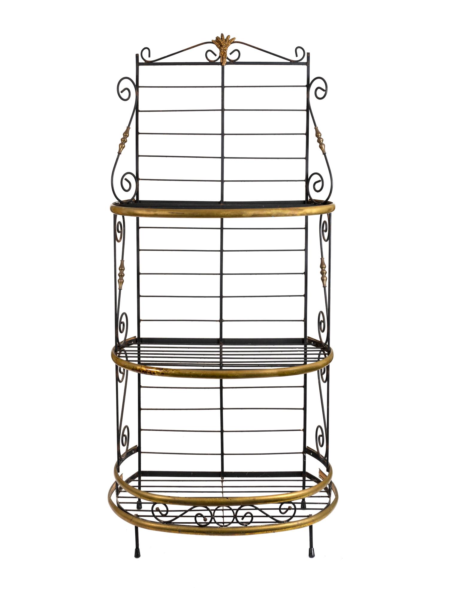 A French Brass-Mounted Iron Baker's Rack — 20TH CENTURY