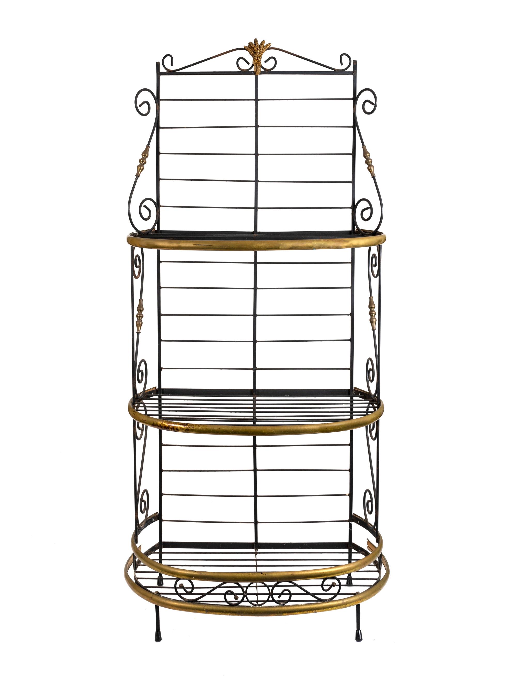A French Brass-Mounted Iron Baker's Rack — 20TH CENTURY