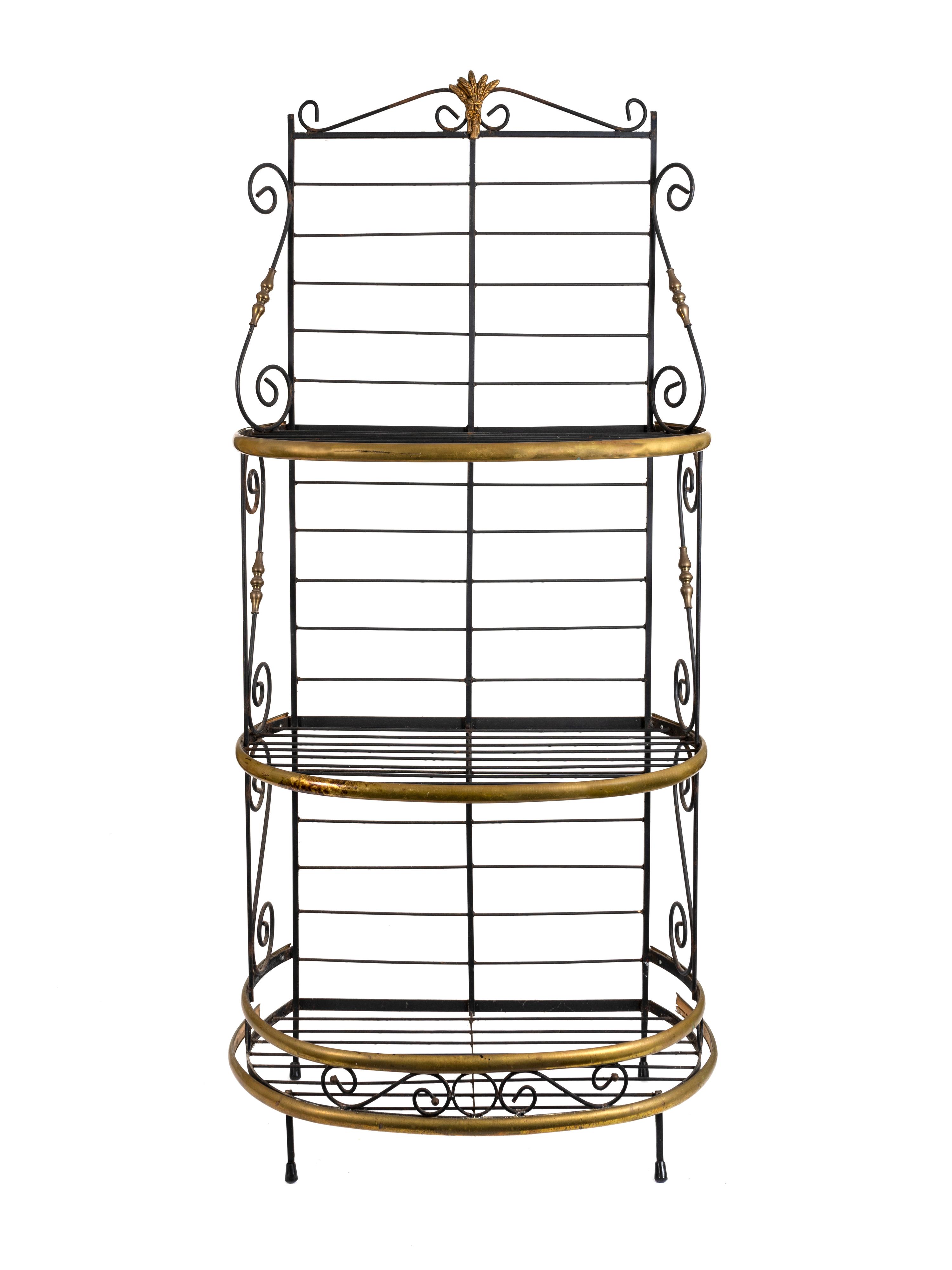 A French Brass-Mounted Iron Baker's Rack — 20TH CENTURY