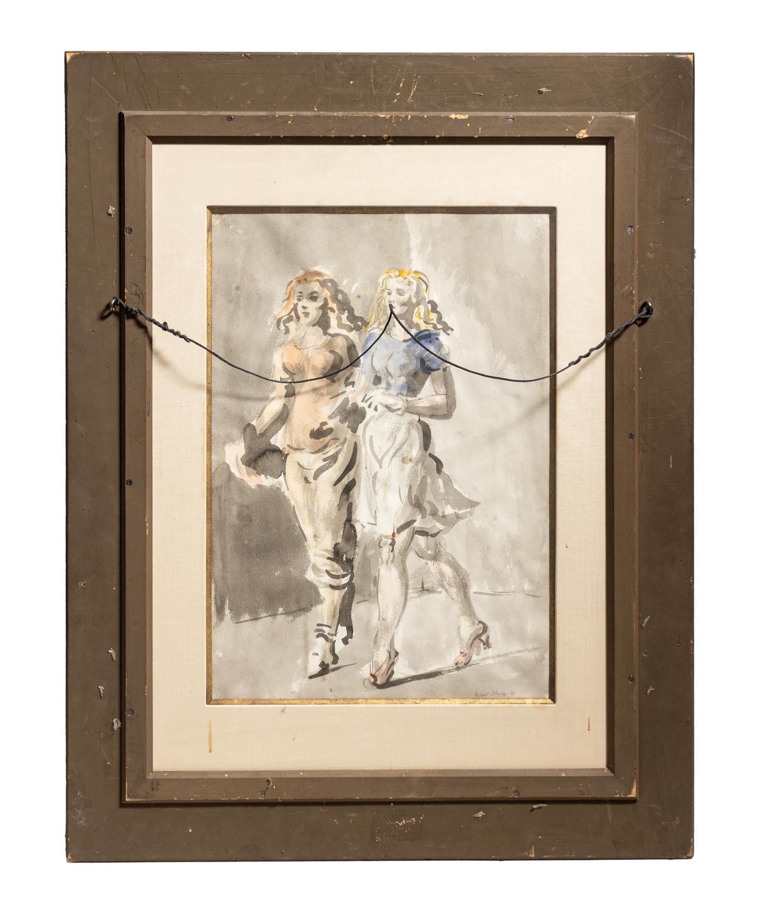 Girls Strolling (a double-sided work), 1943-44