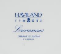 A Haviland Limoges Porcelain Louveciennes Dinner Service for Twelve
