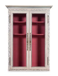 A Don Rousseau Hanging Cabinet with Later Paint