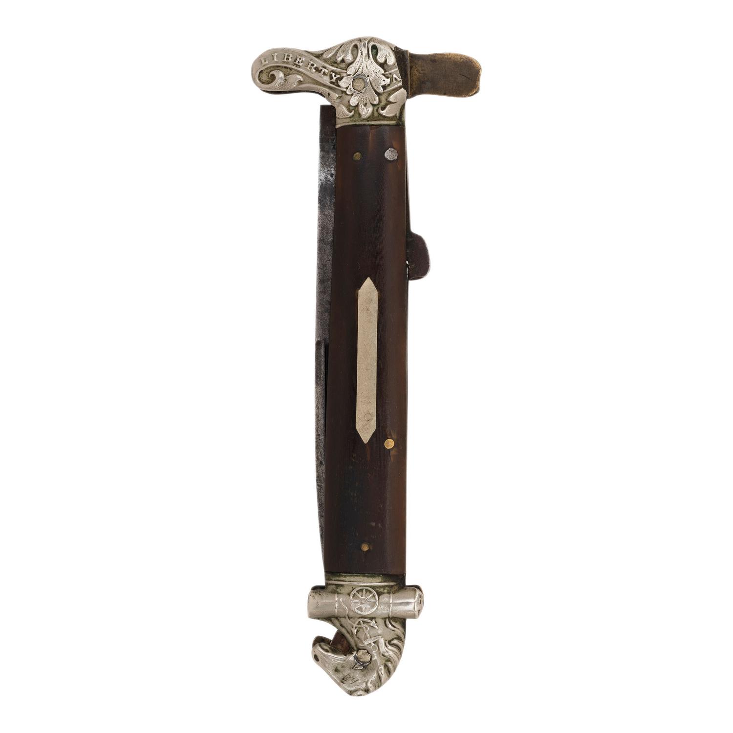 Horse Head Folding "Liberty & Union" Pocket Knife
