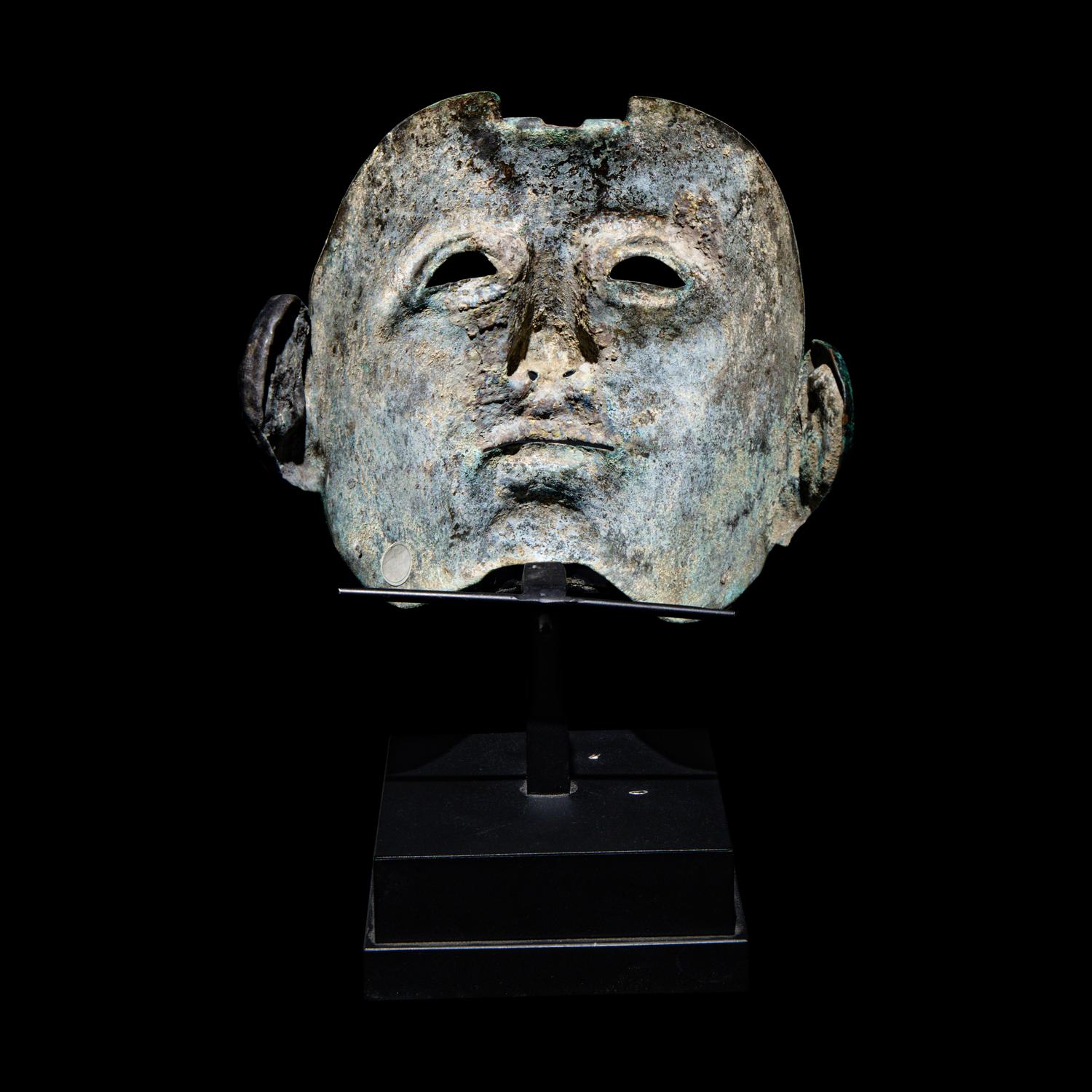A Roman Bronze Parade Mask