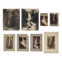 Fiske, George (1835-1918). A group of 15 albumen photographs of Yosemite waterfalls.