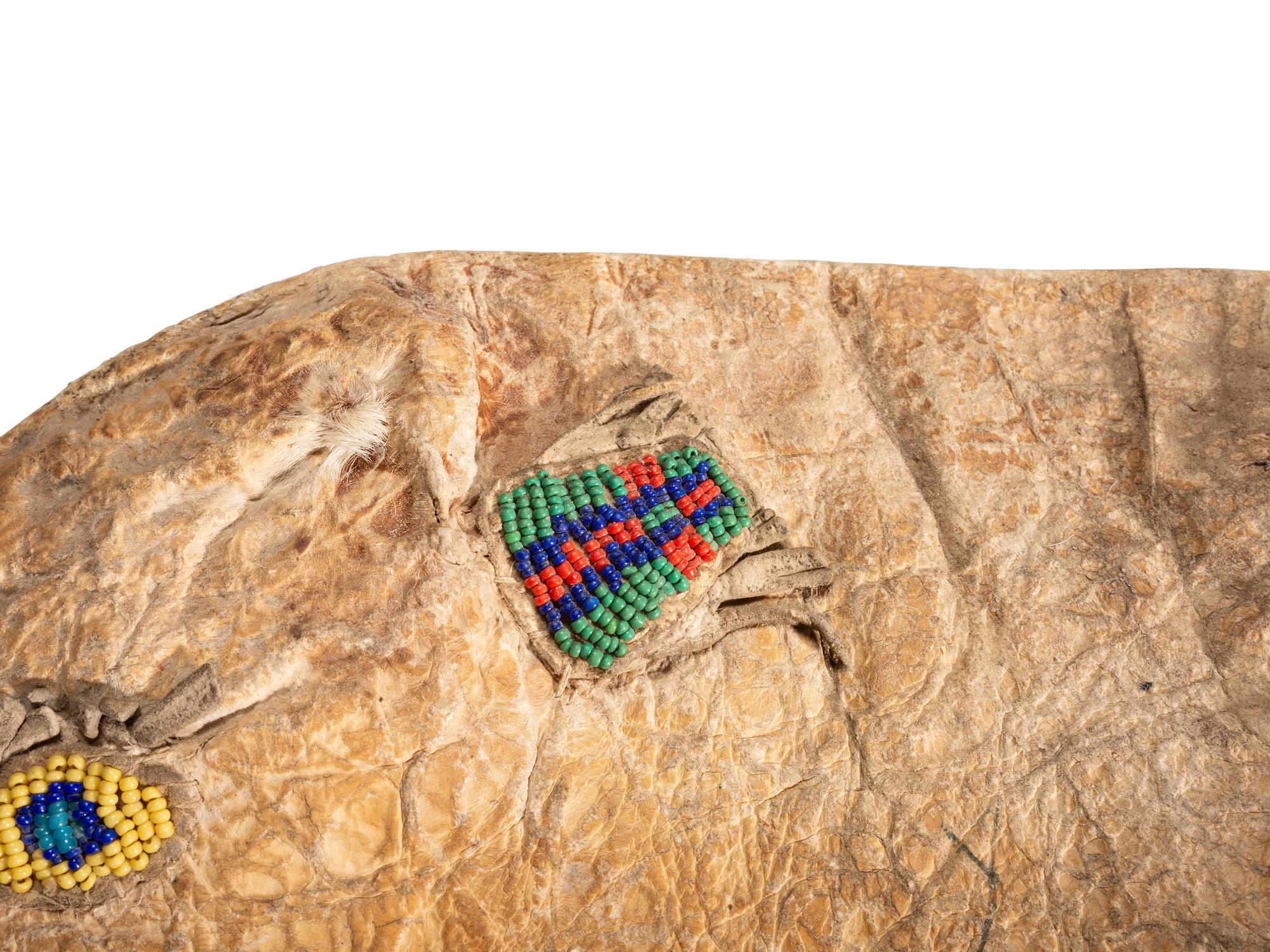 Sioux Beaded Calf Head Bag