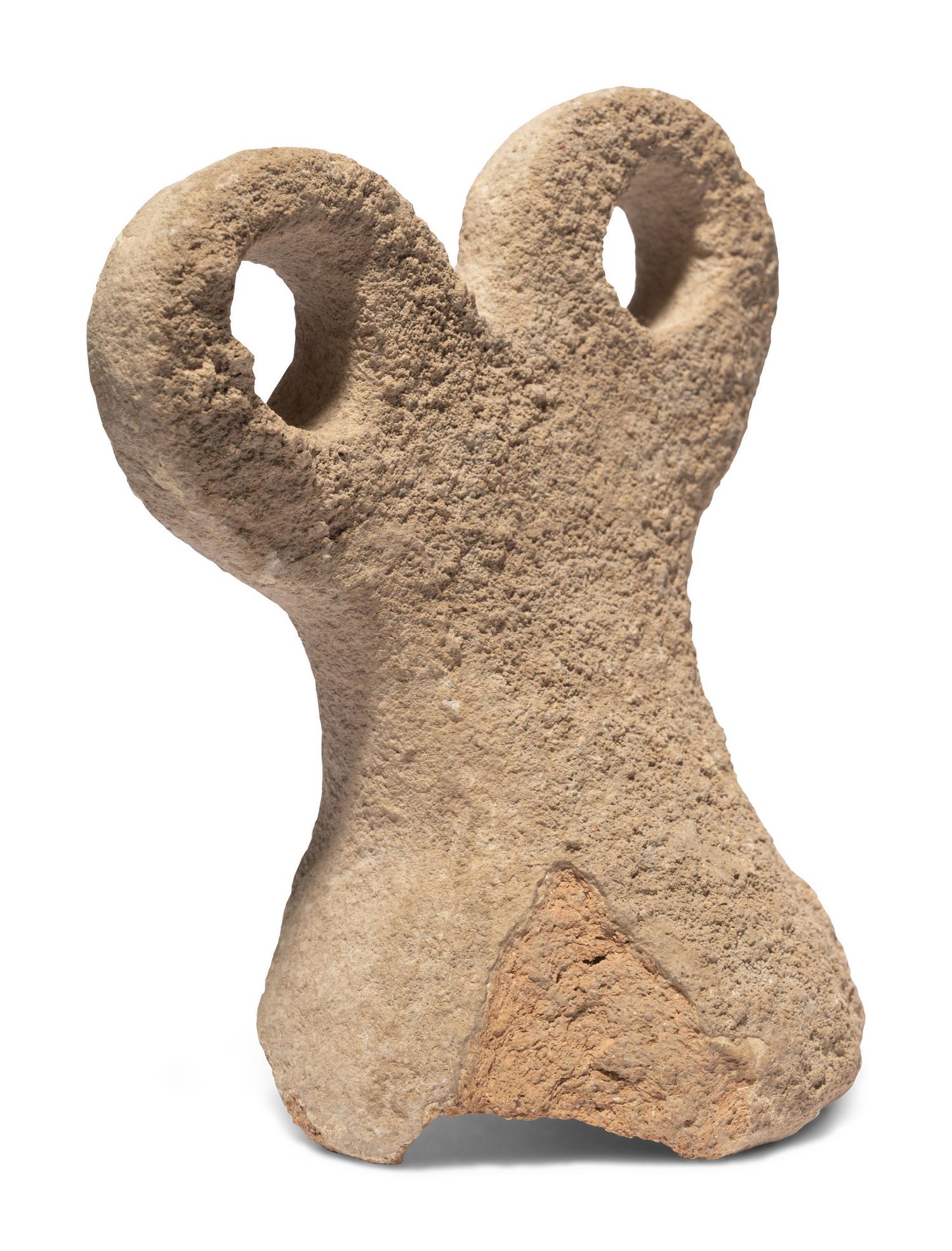 A Syrian Terracotta Spectacle Idol